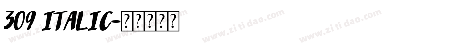 309 Italic字体转换